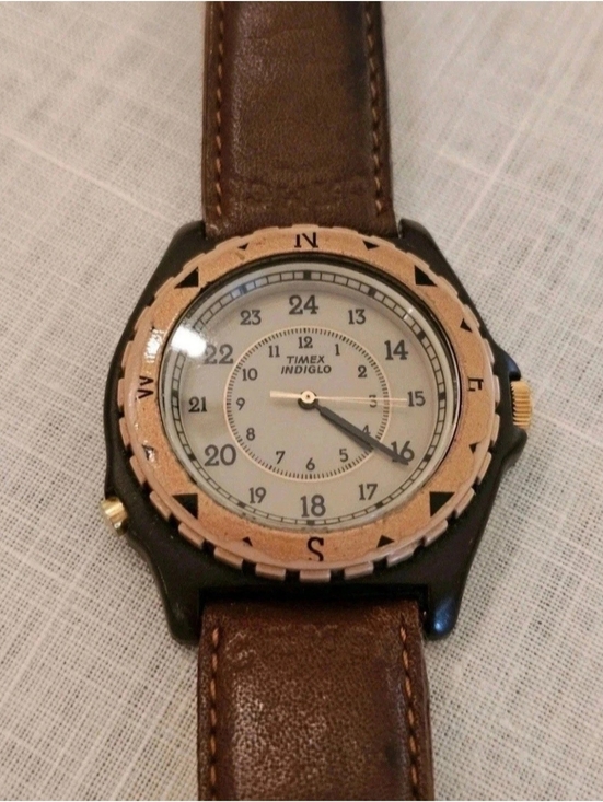 Timex Other - Vintage Timex Adventurer Brown Camel Cash Cigarettes Watch Indiglo Quartz 39mm